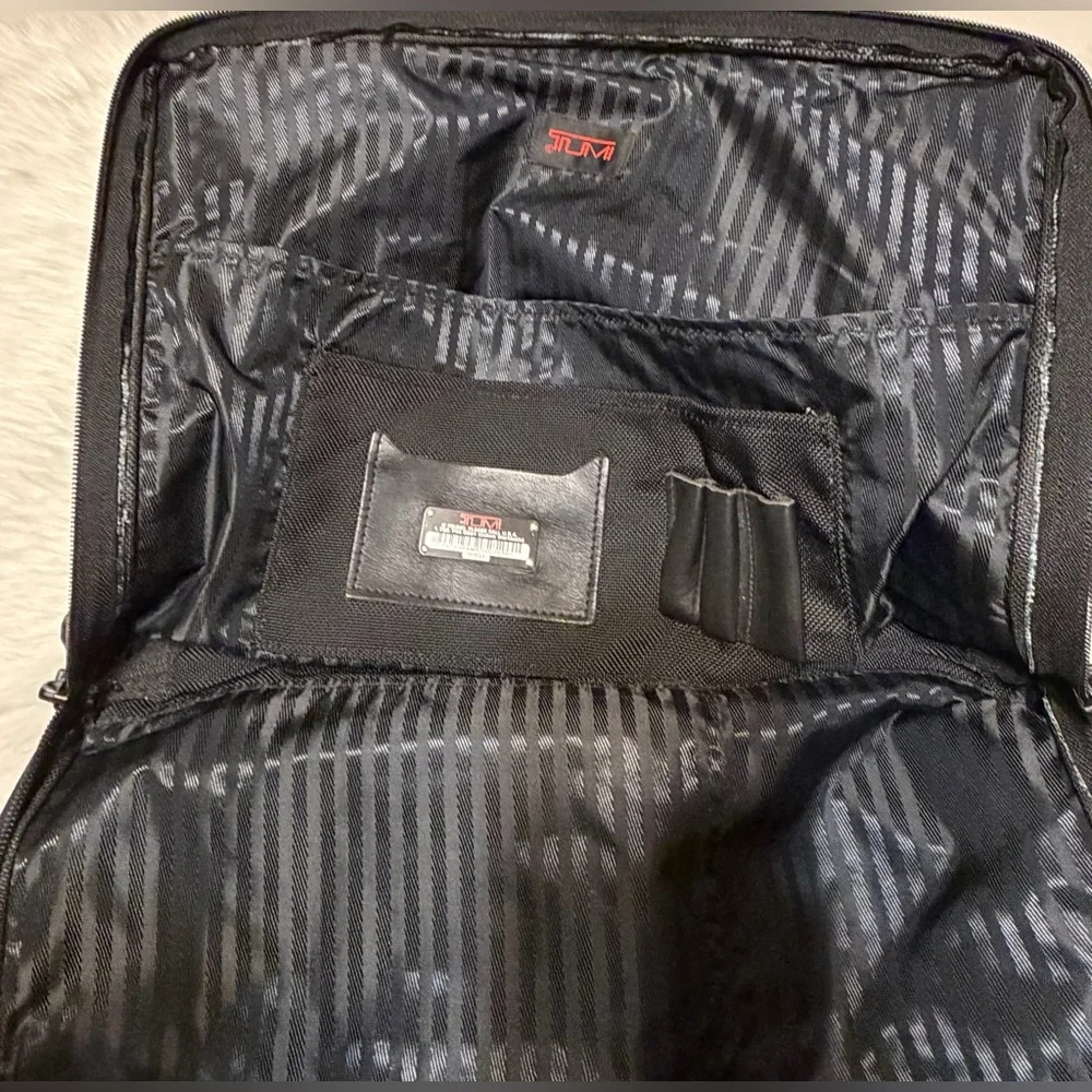 Tumi Vintage Nylon Briefcase with Red Logo Accent